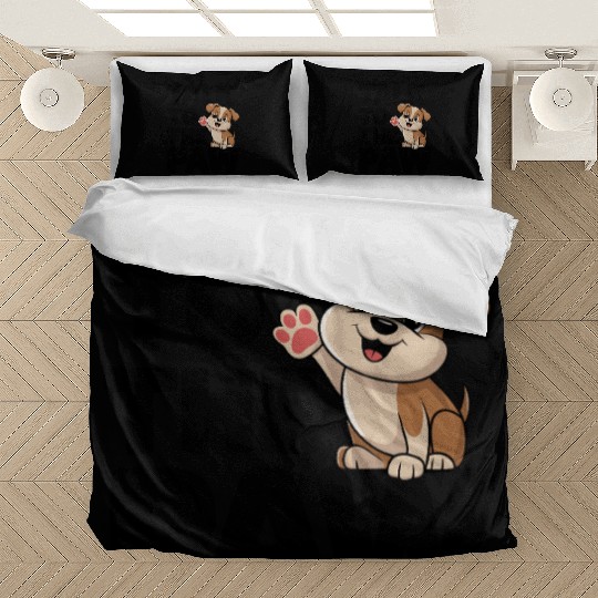 Talk To The Paw Dog Lovers Delight Cute Puppy Bedding Sets