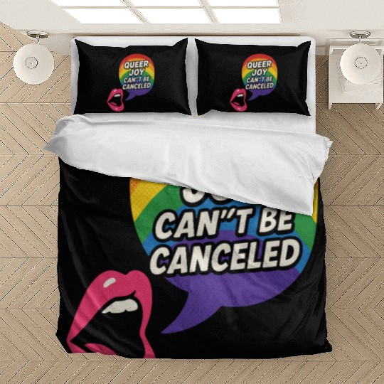 Queer Pride Queer Joy LGBTQ+ Affirmation Trans Bedding Sets