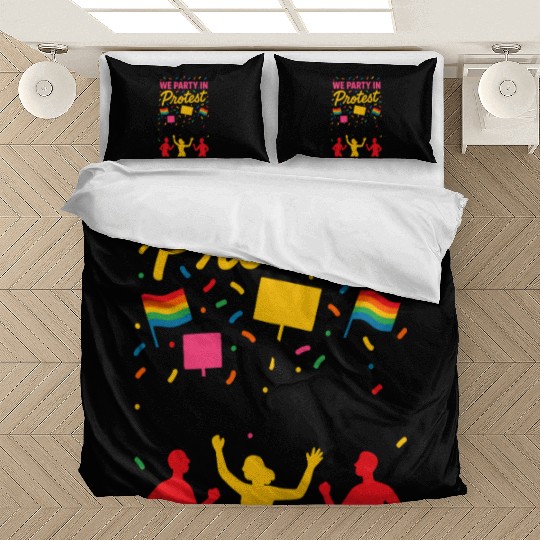 Queer Pride Queer Joy LGBTQ+ Affirmation Trans Bedding Sets