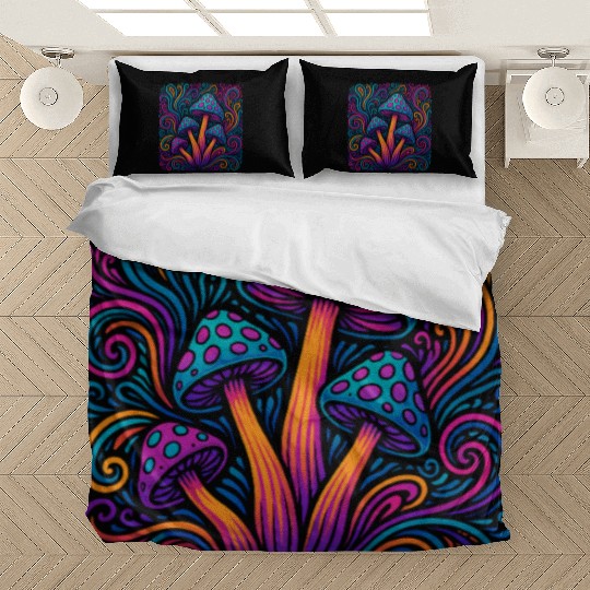 Psychedelic Mushroom Dream Bedding Sets