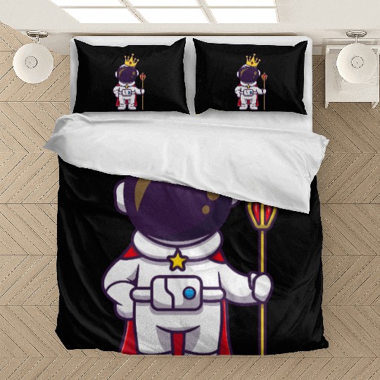 Astronaut Royal Space Commander Cartoon Design Bedding Sets