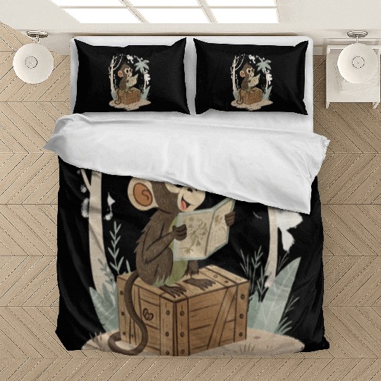 Adventurous Monkey Explorer Design Bedding Sets