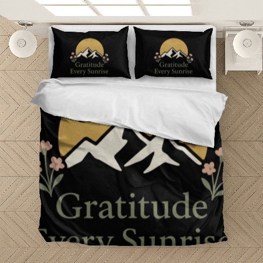 Gratitude Mindfulness Positive Affirmation Daily Bedding Sets
