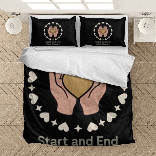 Gratitude Mindfulness Positive Affirmation Daily Bedding Sets
