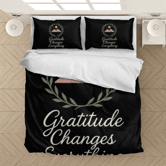 Gratitude Mindfulness Positive Affirmation Daily Bedding Sets
