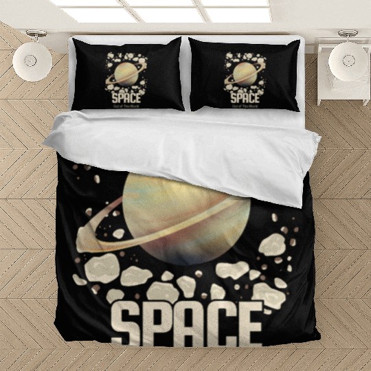 Saturn Ringed Planet Space  Bedding Sets