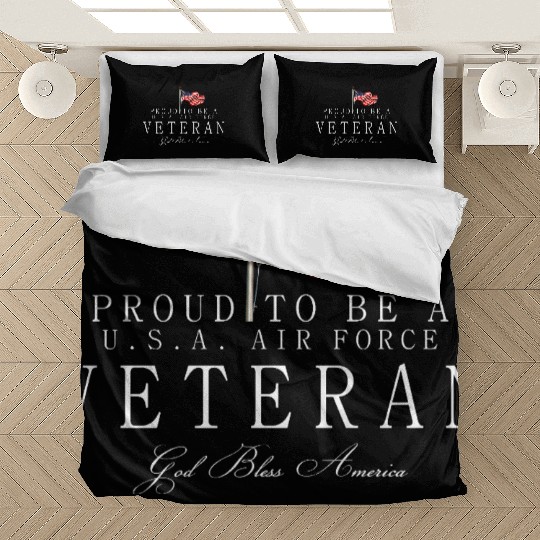 Proud To Be A US Air Force Veteran Bedding Sets