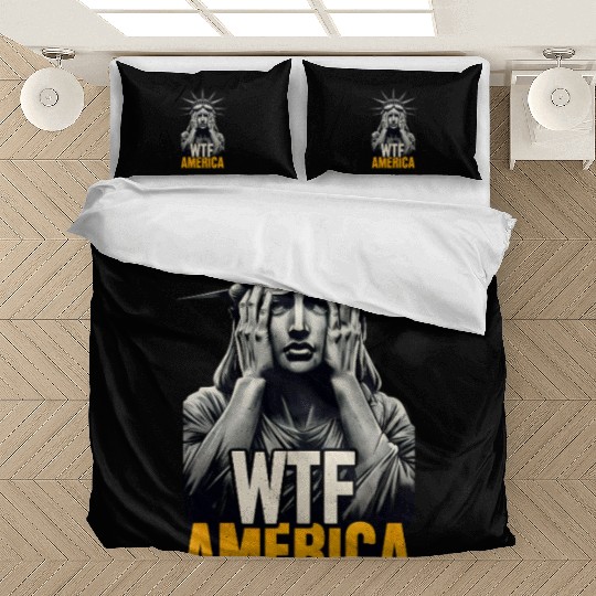 Contemporary Statue of Liberty Parody Design Bedding Sets