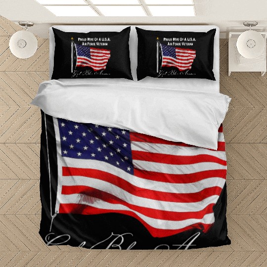 Proud Wife Of A US Air Force Veteran Bedding Sets
