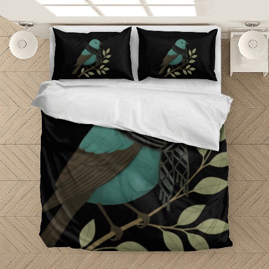 Palestine Sunbird with Keffiyeh and Olive Branch Bedding Sets