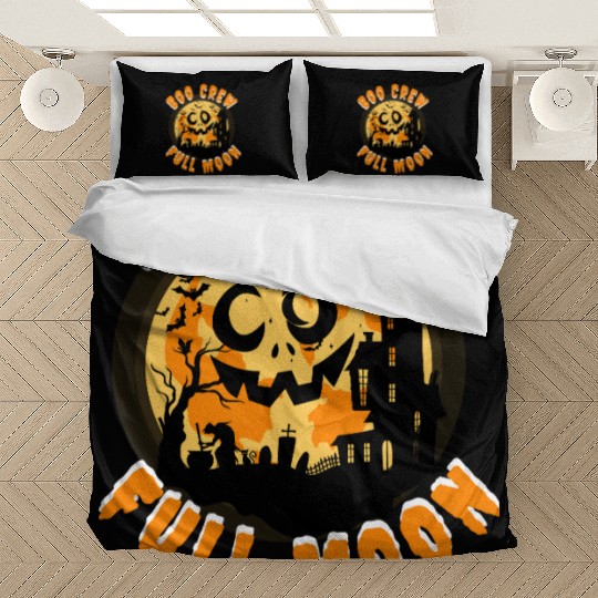 Halloween Boo Crew Full Moon Bedding Sets