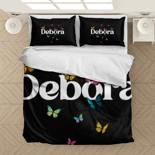 Colorful Butterflies and Bold Text Bedding Sets