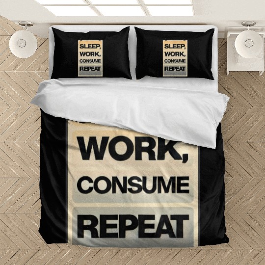 Motivational Cycle Print for Active Lifestyle Bedding Sets