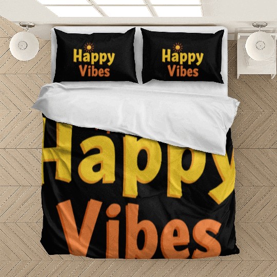 Joyful Sunshine Smile Typography Design Bedding Sets