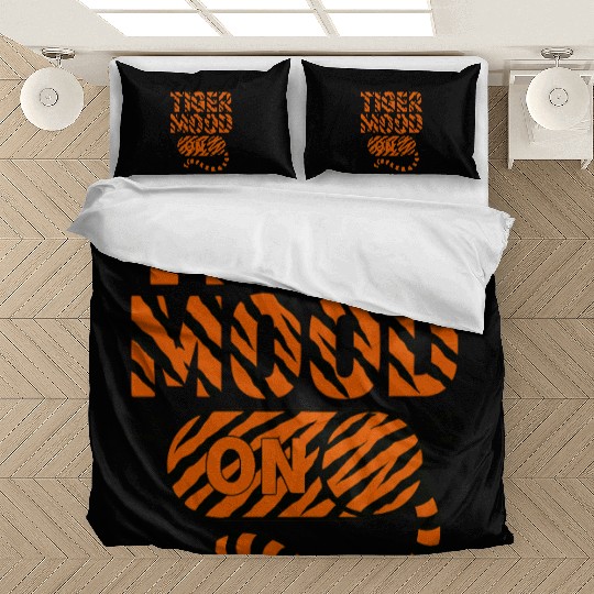 Wild Leopard Print Text Design Bedding Sets