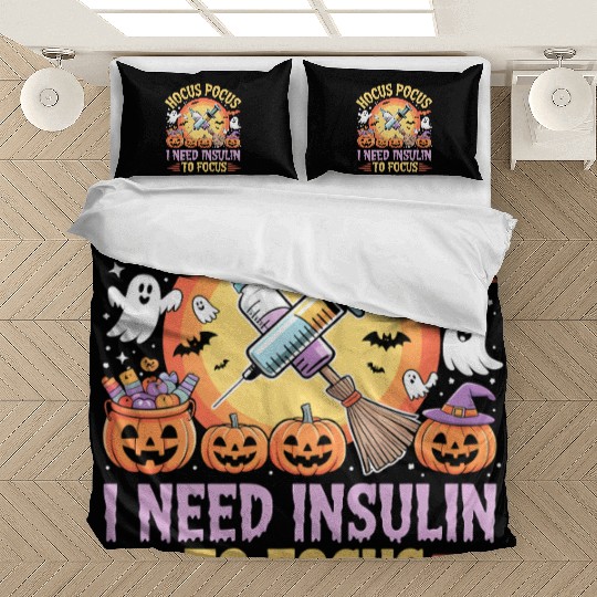Diabetes Hocus Pocus I Need Insulin to Focus Boys Bedding Sets