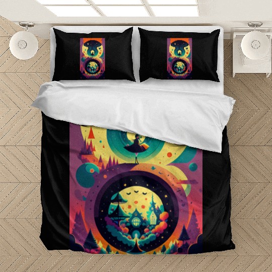 Dancing Alice on the Psychedelic Path Bedding Sets