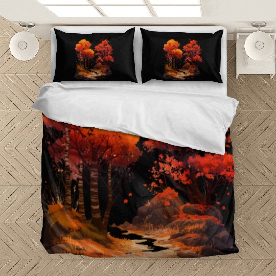 Autumn Forest Impression Artwork Bedding Sets