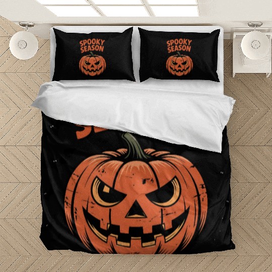 Spooky Season Pumpkin Bedding Sets