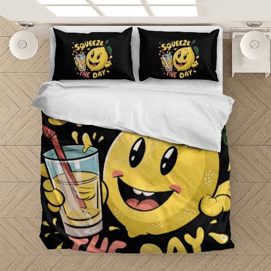 Squeeze The Day Lemon Cartoon Bedding Sets