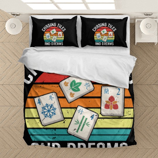 Retro Mahjong Gamer Bedding Sets