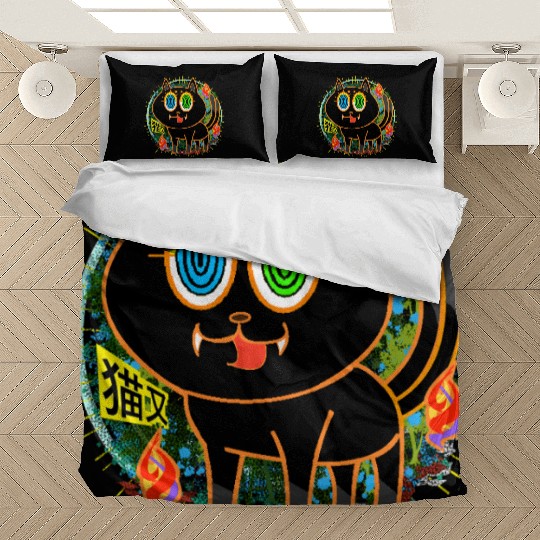 Nekomata Grumpy Cat with Vivid Bedding Sets