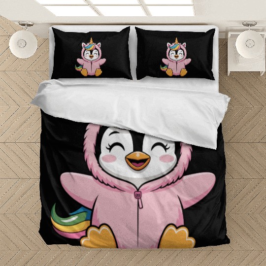 Colorful Unicorn Penguin Costume Bedding Sets