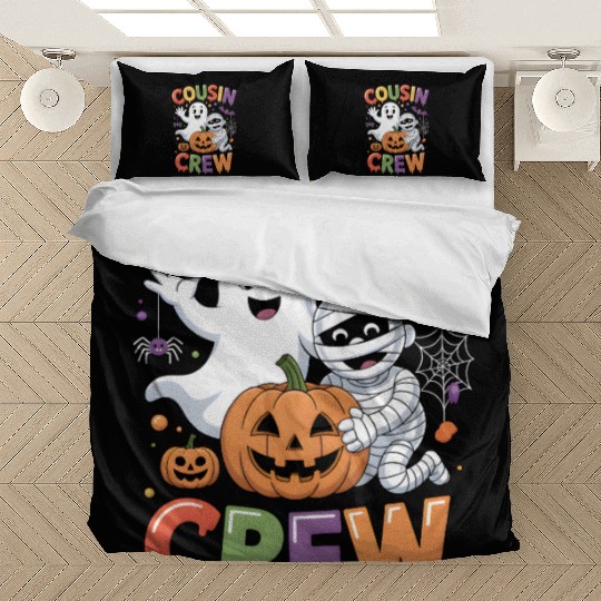 Halloween Cousin Crew with Cute Mummy and Ghost Bedding Sets