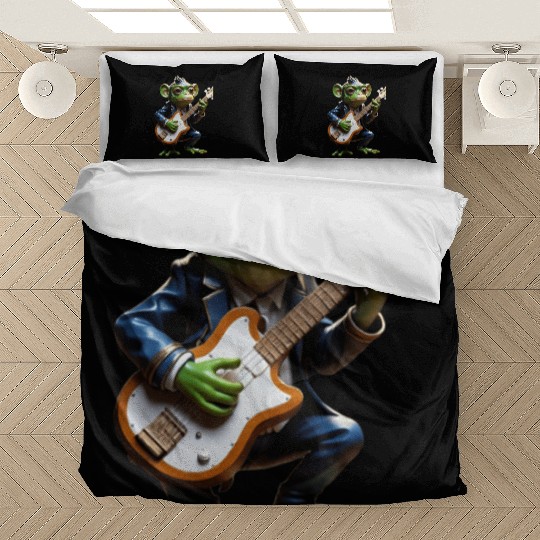 Musical Monkey with Guitar Bedding Sets