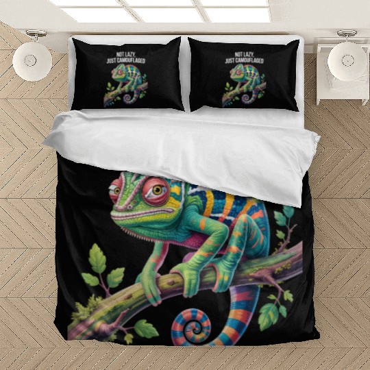Camouflaged Chameleon Pride Bedding Sets