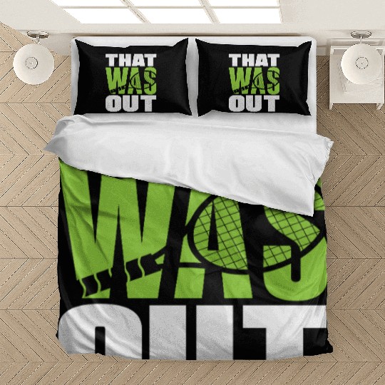 Tennis Player That Was Out Expression Bedding Sets
