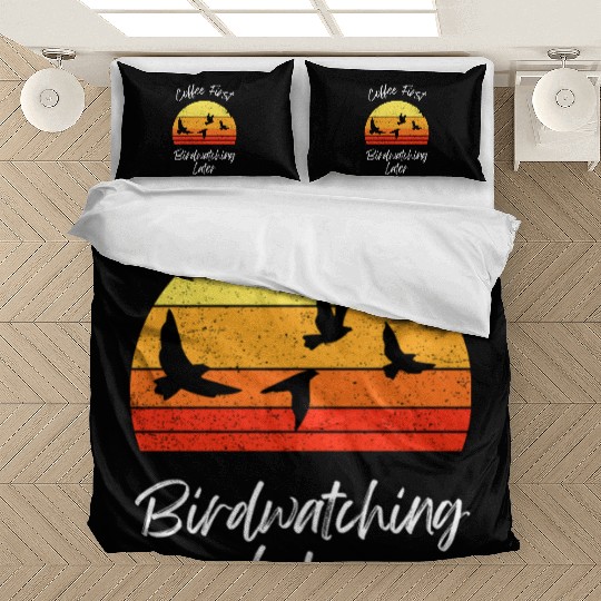 Coffee Fire Birdwatching Sunset Bedding Sets