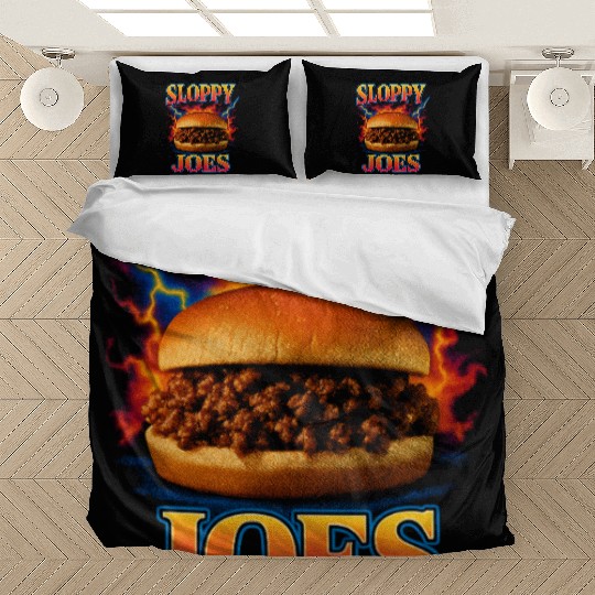 Sloppy Joes Favorite Food Funny Weird 90s Bedding Sets
