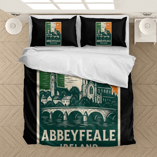 Abbeyfale Ireland Church Skyline Bedding Sets