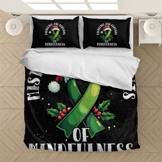 Let Your Mental Health Be Merry and Bright Holiday Bedding Sets