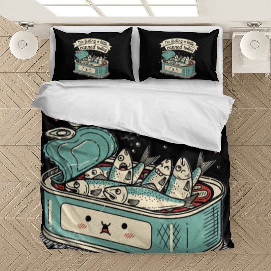 Whimsical Canned Fish Humor Design Bedding Sets