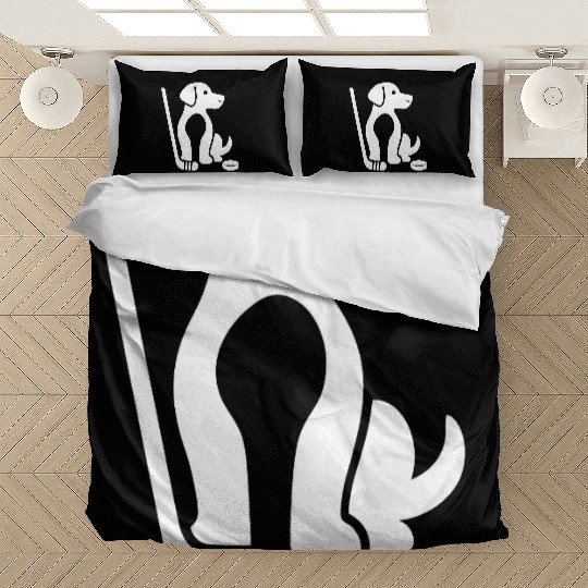 Dachshund Beagle hockey pet silhouette minimalist Bedding Sets