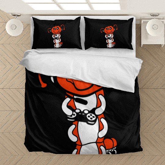 Gamer caterpillar nerd gaming controller consol Bedding Sets
