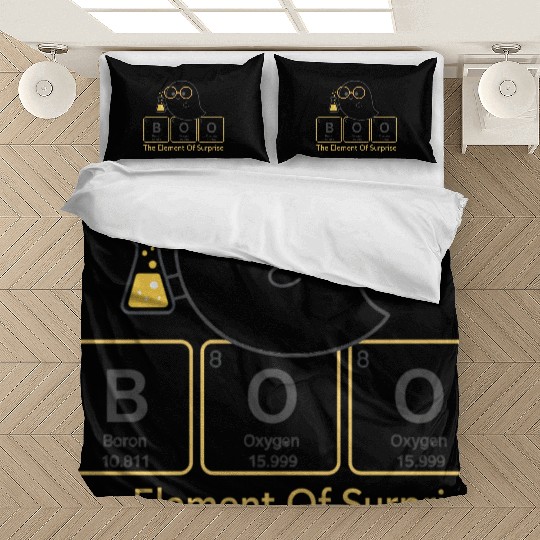 BOO - The Element of Surprise Cute Ghost Chemistr Bedding Sets