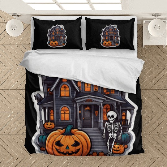 Haunted House Halloween Design Bedding Sets