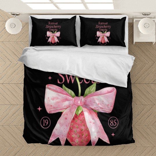 Forever Strawberry Sweets Vintage Design Bedding Sets