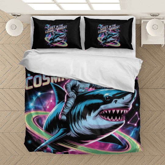 Cosmic Shark Astronaut Adventure Bedding Sets
