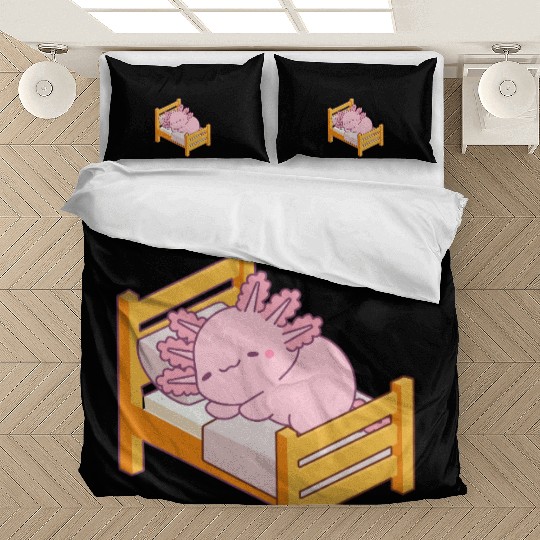 Cute Sleepy Dream axolotl Design Bedding Sets