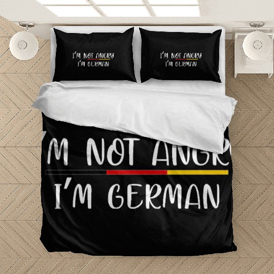 im not angry im german Bedding Sets