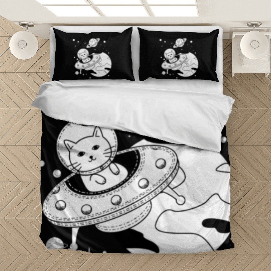 Space Cat Adventure Design Bedding Sets