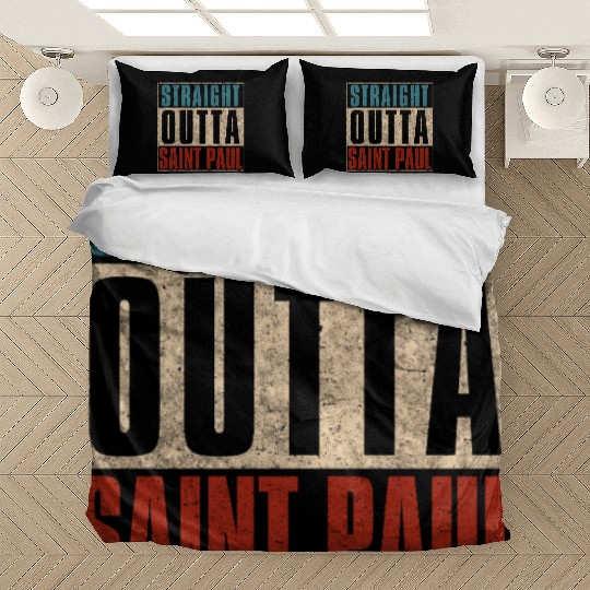 Straight Outta Saint Paul Minnesota MN Bedding Sets