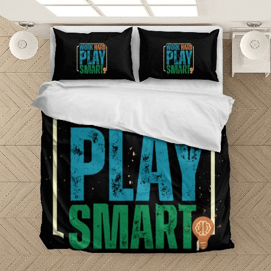 Work Hard Play Smart Motivational Design Bedding Sets