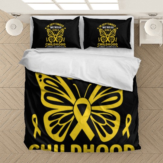 In September We Wear Gold , Childhood Cancer  Bedding Sets
