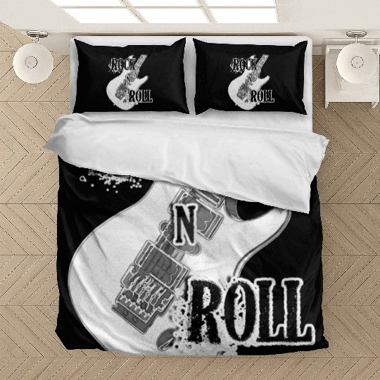 Rock and Roll Electric Guitar Design Bedding Sets
