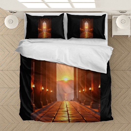 Hall of Embers Twilight over the Fjord Bedding Sets